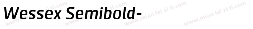 Wessex Semibold字体转换